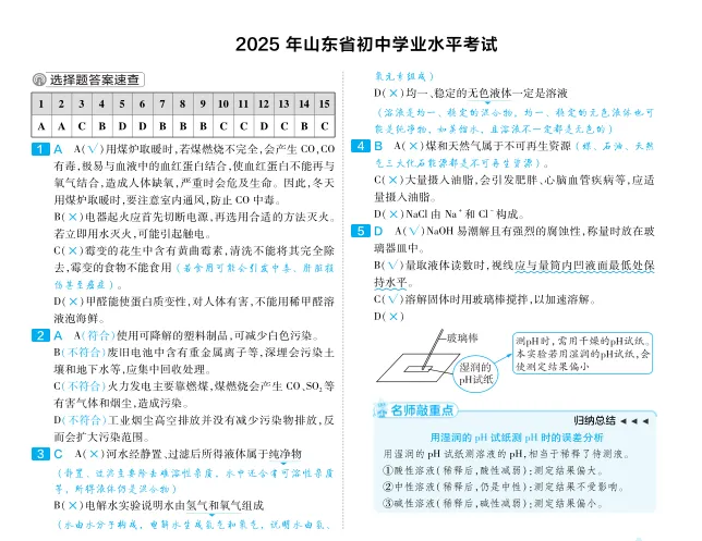 2025年山东省统一中考语文、数学、物理、化学、道法试题及答案 第11张
