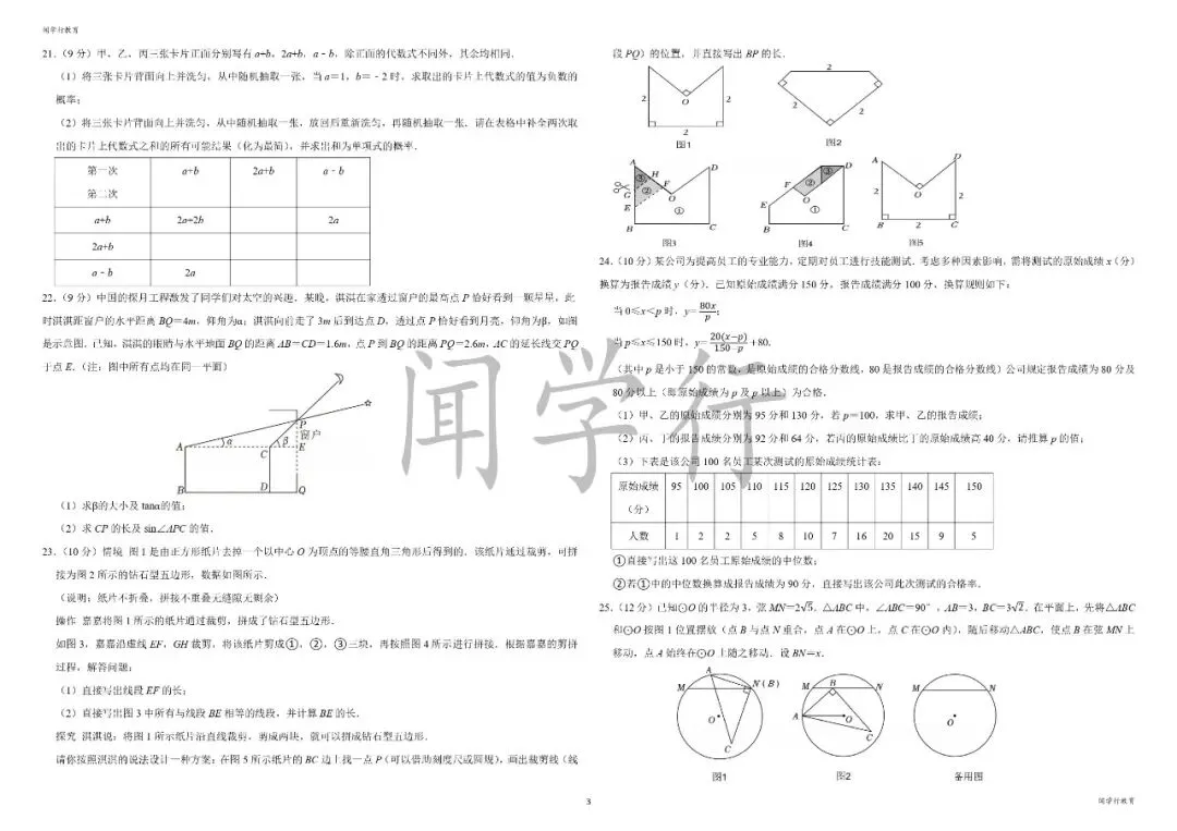 【中考数学】初中数学三视图的解题技巧【附:2024河北省中考数学】 第4张