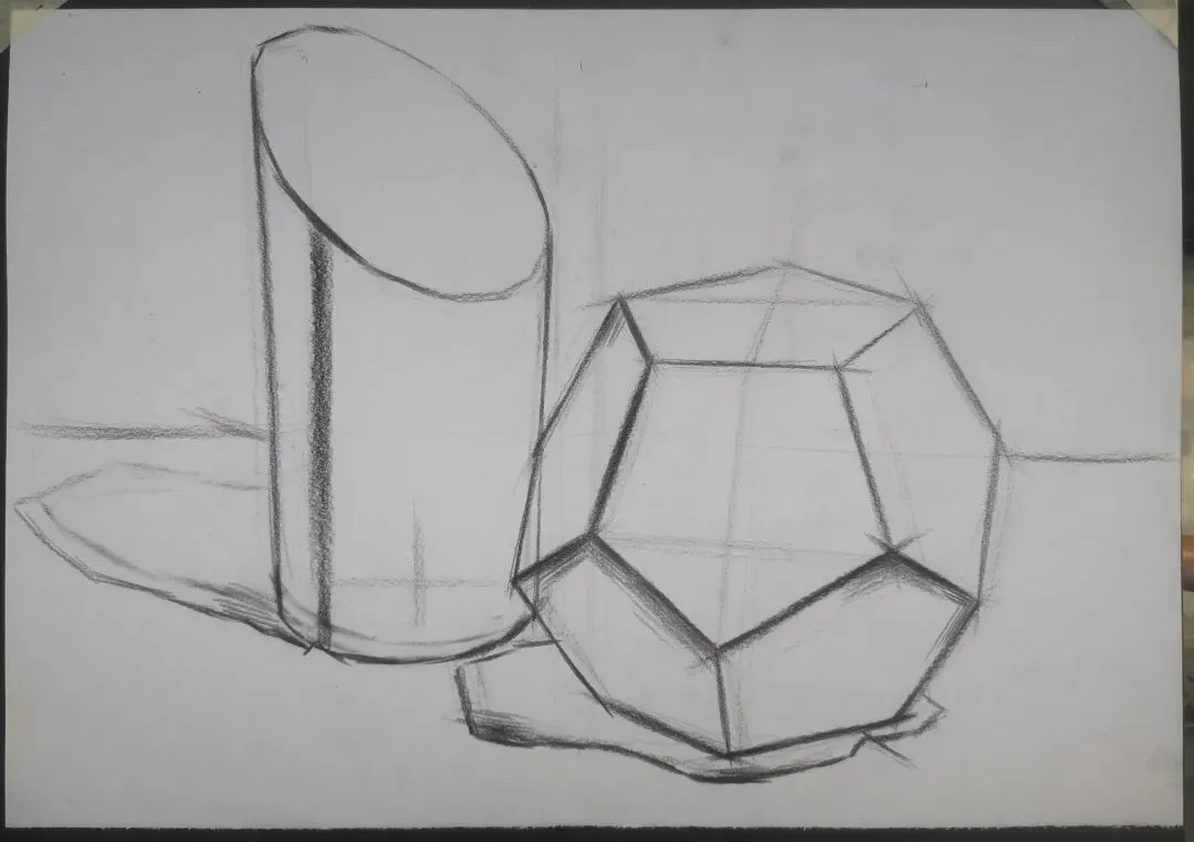 中考几何体调子素描步骤 第1张 中考几何体调子素描步骤 第1张