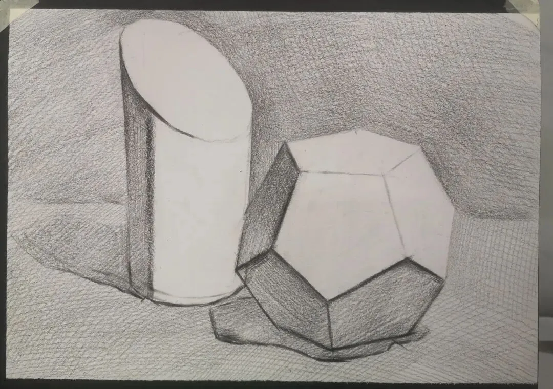 中考几何体调子素描步骤 第2张 中考几何体调子素描步骤 第2张