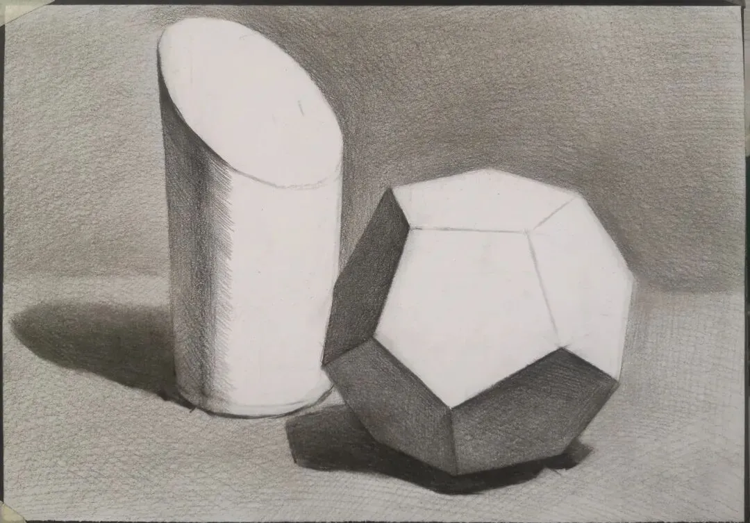 中考几何体调子素描步骤 第4张 中考几何体调子素描步骤 第4张