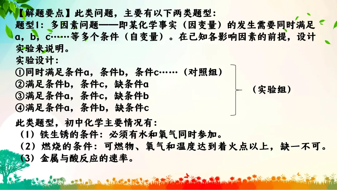 F391 中考专题复习 备战2026 初中化学《专题复习--控制变量法在对照试验的应用》 课件PPT+教学设计Word 第5张