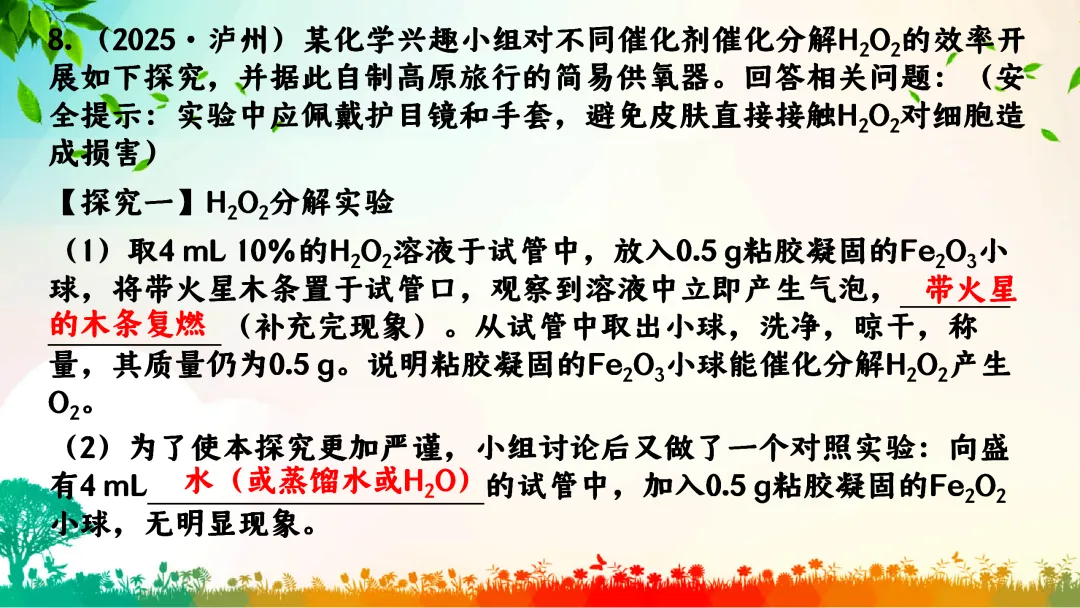 F391 中考专题复习 备战2026 初中化学《专题复习--控制变量法在对照试验的应用》 课件PPT+教学设计Word 第20张