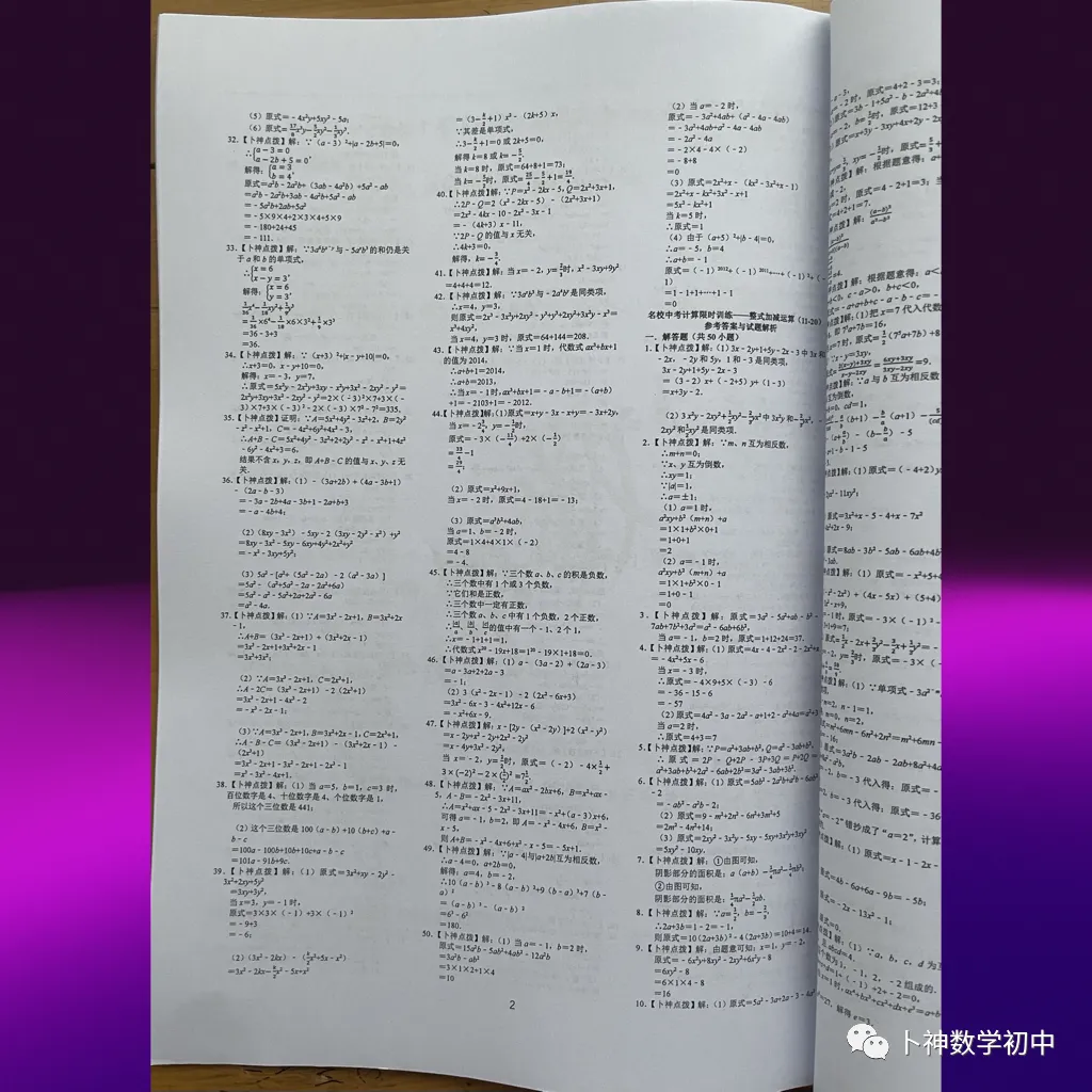 算你狠!《名校中考计算能力限时训练》全套共10辑/有理数/整式加减乘除/因式分解/分式/解方程/解方程组/解不等式等 第18张