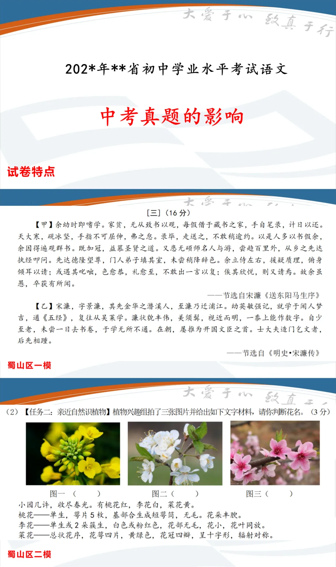 初中初三中考语文备考研讨会经验交流ppt课件 第4张