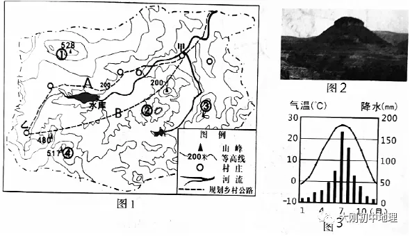 中考专训:等高线(精选50题) 第3张