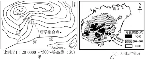 中考专训:等高线(精选50题) 第19张