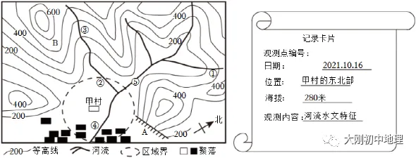 中考专训:等高线(精选50题) 第50张