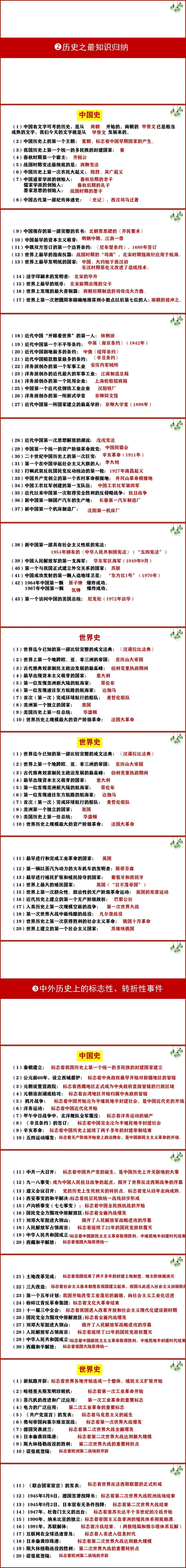 2026年最全中考历史考点(105页) 第3张