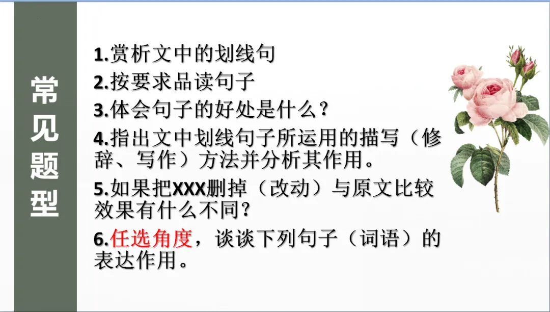 中考记叙文阅读理解复习(5)——句子赏析 第3张