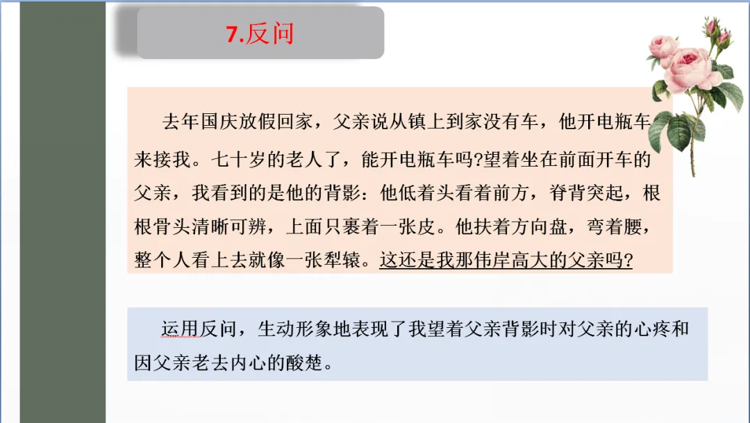 中考记叙文阅读理解复习(5)——句子赏析 第19张