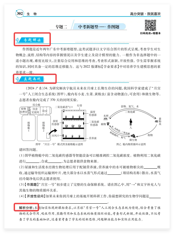 重磅!广东中考生物作图题高分密码! 第6张 重磅!广东中考生物作图题高分密码! 第6张