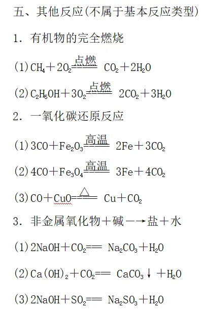 近五年中考化学方程式梳理(附word下载) 第8张 近五年中考化学方程式梳理(附word下载) 第8张