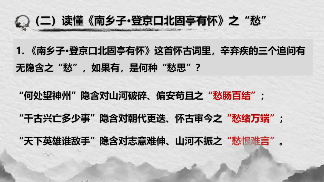 【2026年中考】古诗词专项复习:作者专题2辛弃疾诗歌--且论辛弃疾的愁(课件) 第27张