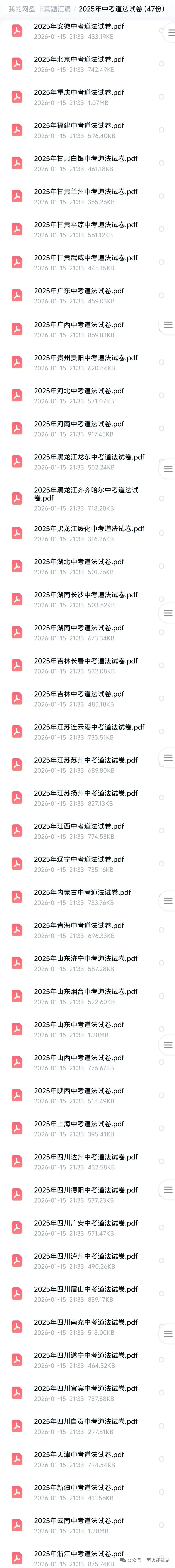 2026年中考全科备考联盟群更新2025年全国各地中考真题汇编 第5张