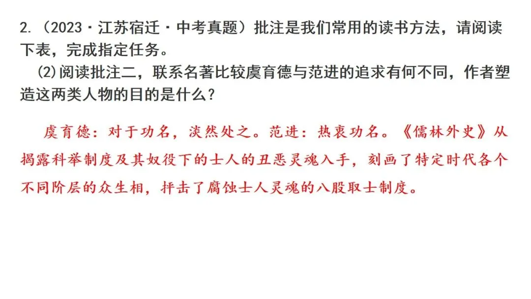 【备战中考】名著复习专题:《儒林外史》 第30张