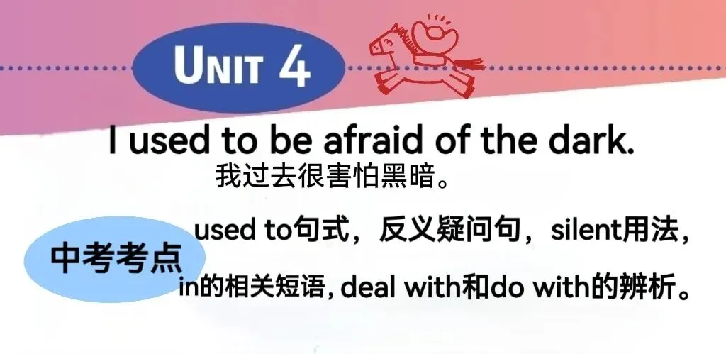 原人教版九年级U4重要知识点——中考考点“used to”句式与反义疑问句等. 第1张