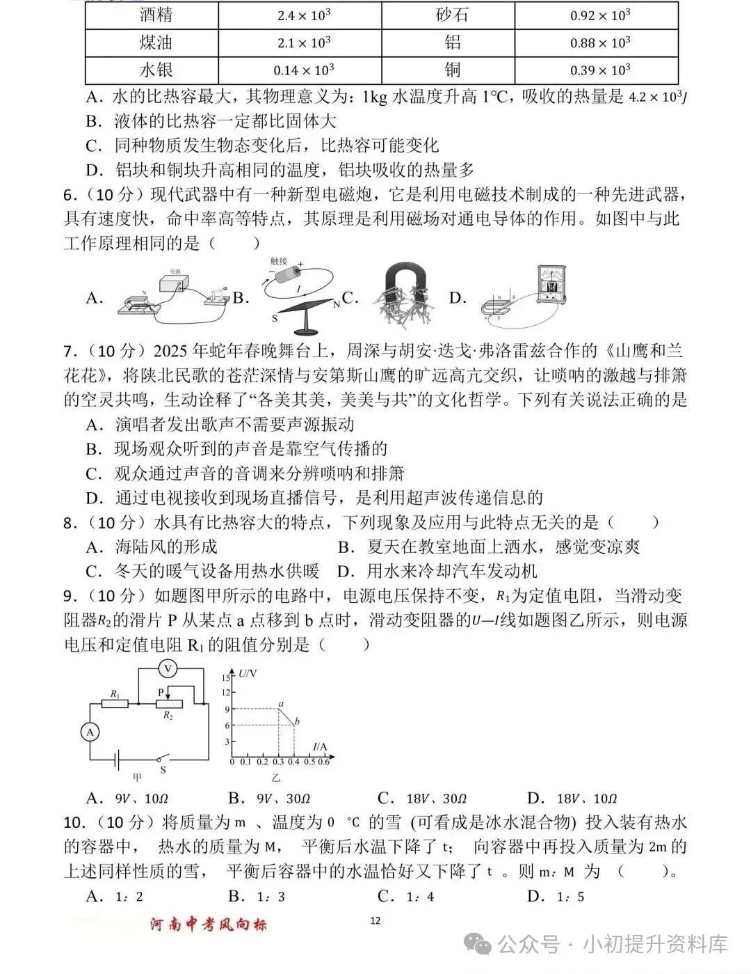 九年级物理中考风向标 第12张