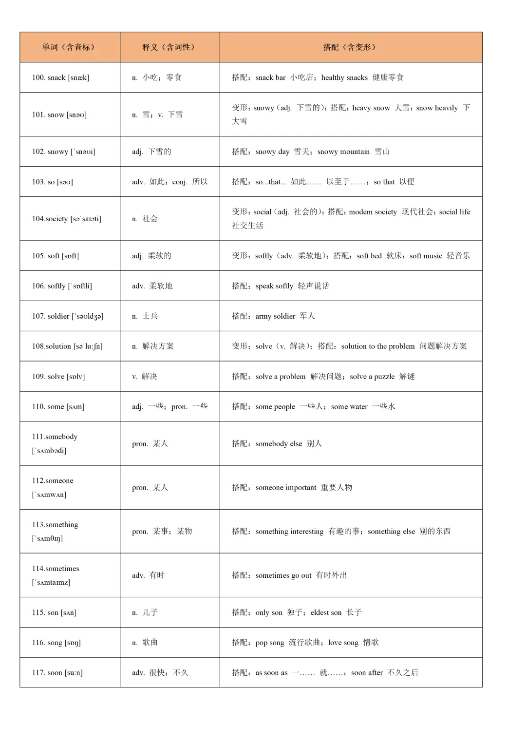 通关17:2026年中考英语重点词汇一遍过【S字母】 第7张
