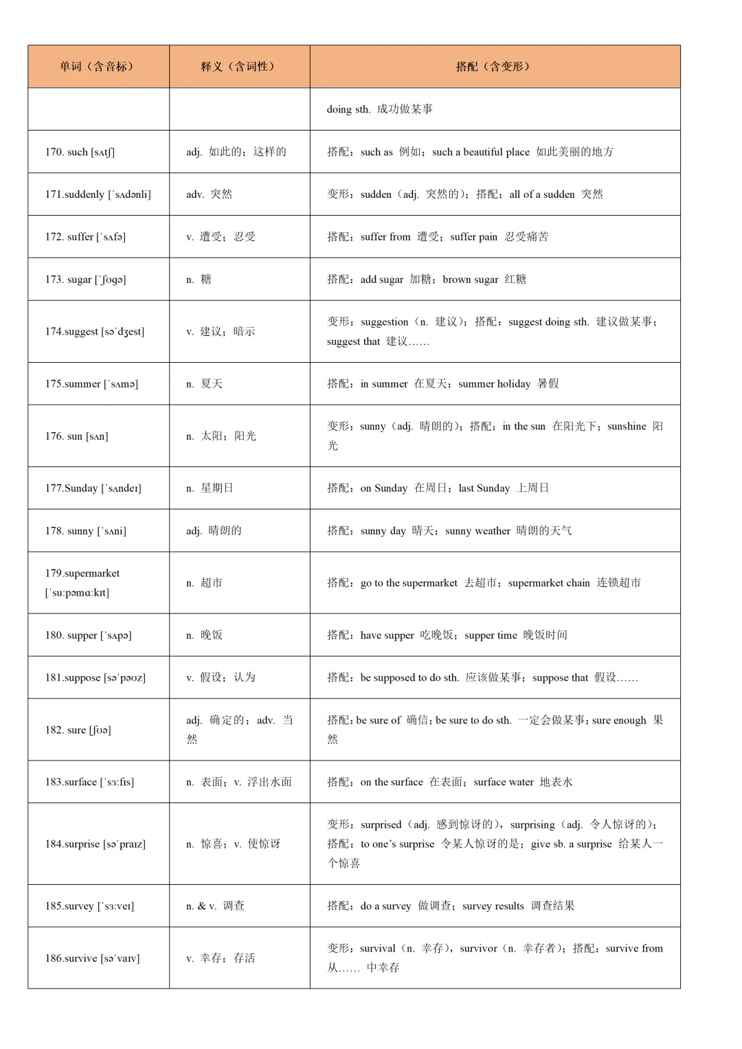 通关17:2026年中考英语重点词汇一遍过【S字母】 第11张