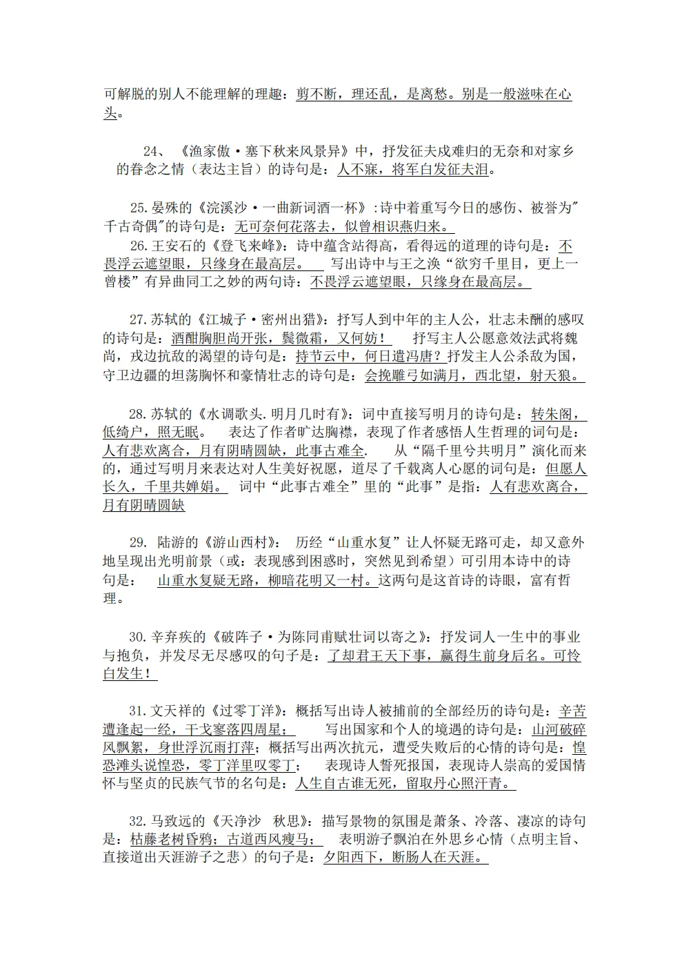 中考语文总复习资料 第4张