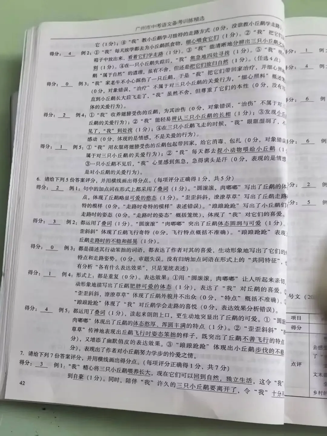 2026年广州市中考语文备考训练精选参考答案之现代文阅读、写作与表达 第4张