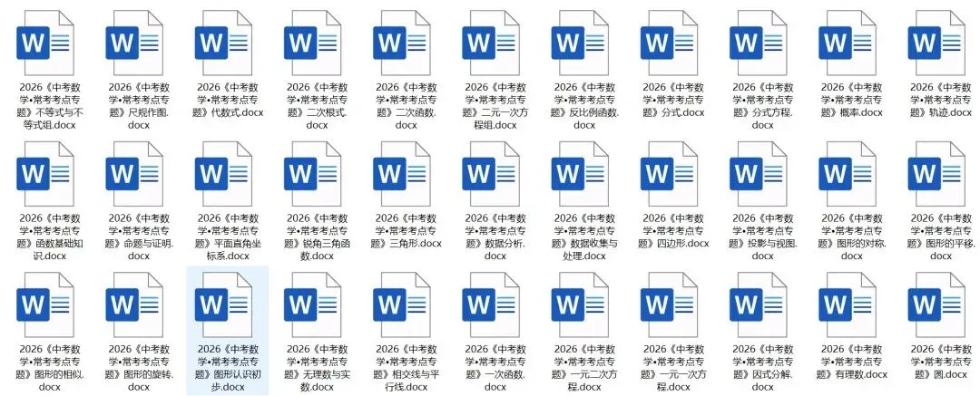 2026《中考常考考点专题》数学、物理、化学PDF高清电子版 网盘打包免费下载 第4张
