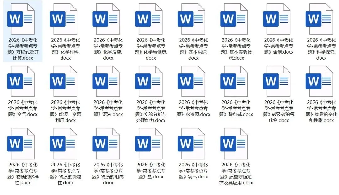 2026《中考常考考点专题》数学、物理、化学PDF高清电子版 网盘打包免费下载 第12张