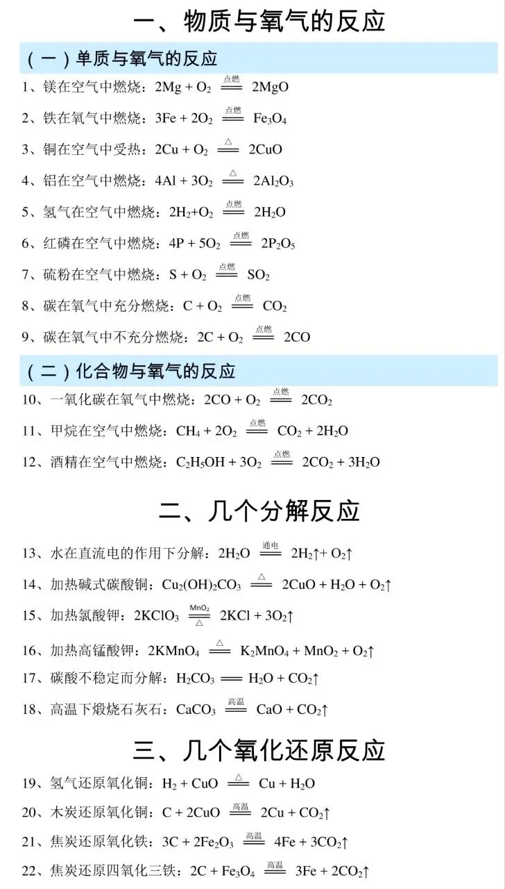 中考化学必背知识梳理汇总,可以打印出来背 第10张