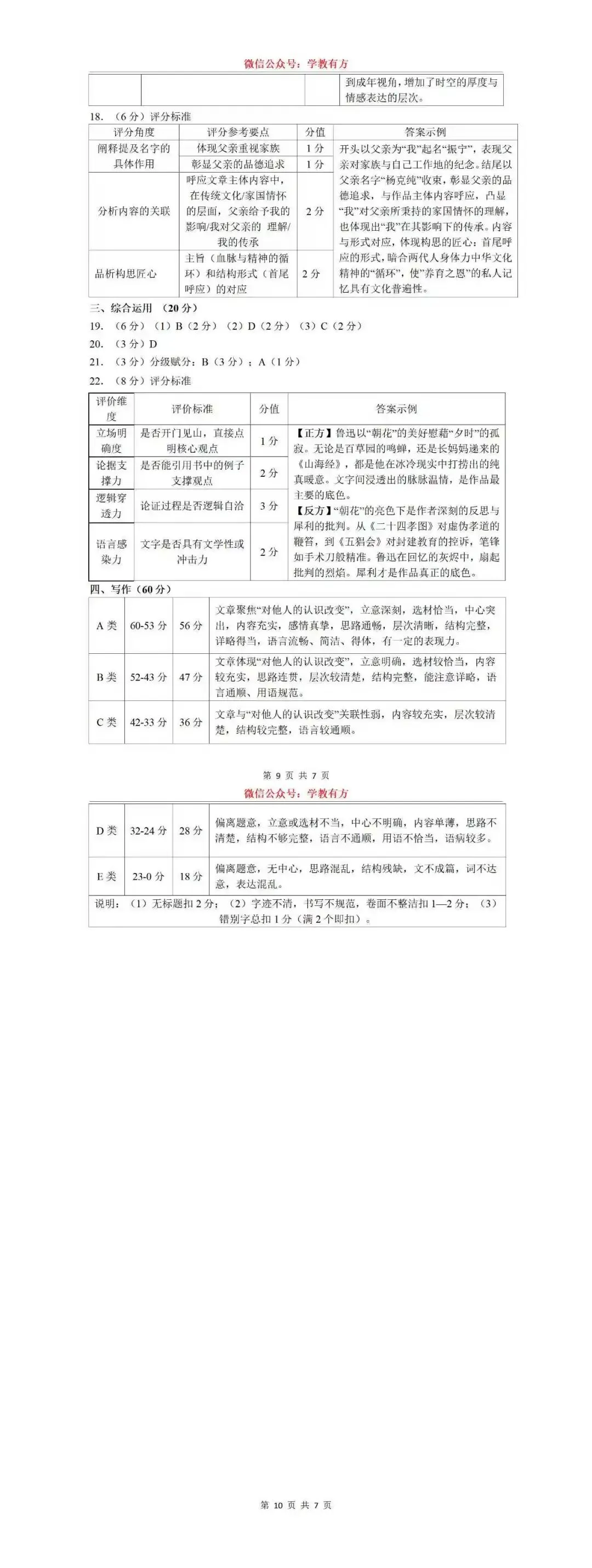 【中考一模】2026届上海市徐汇区初三一模语文试卷 第9张