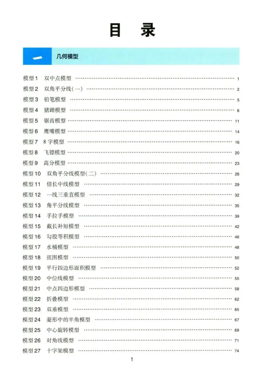 初中数学中考复习,110个核心技巧专练,解析详细 第2张