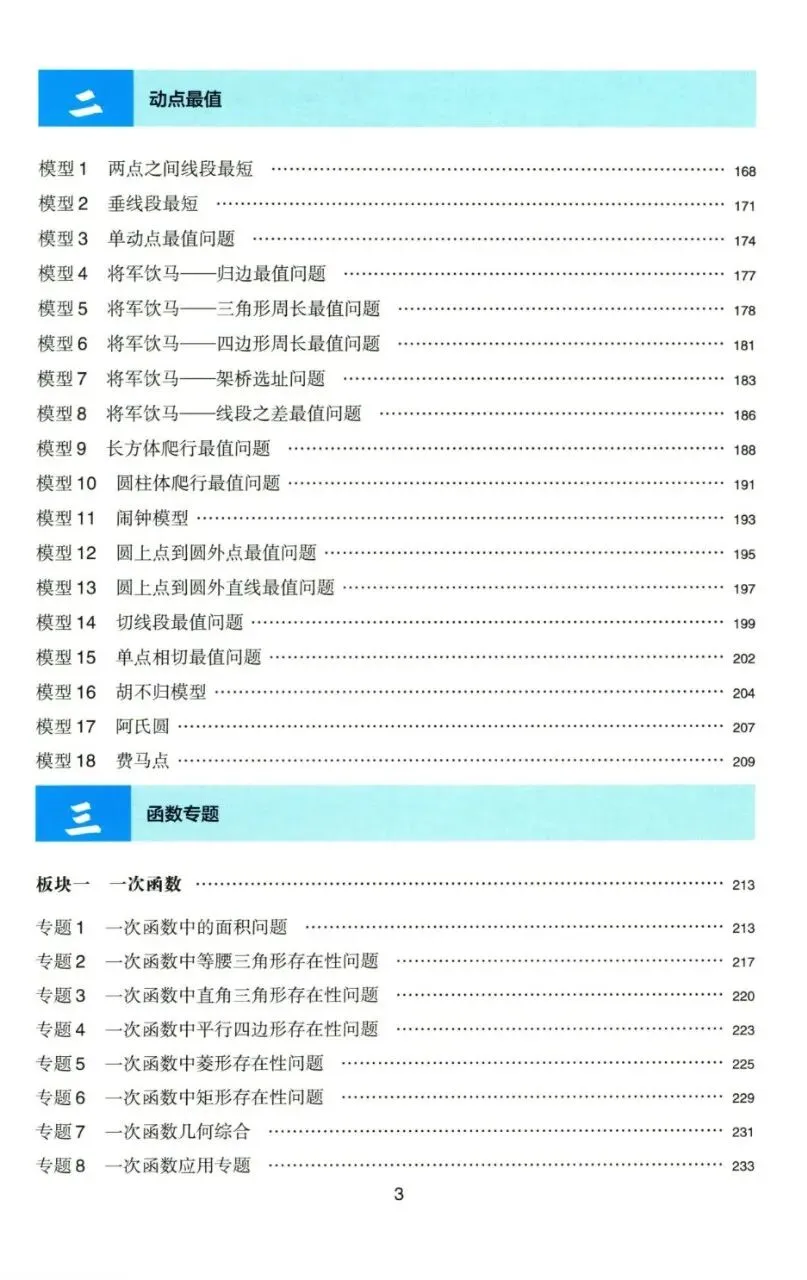 初中数学中考复习,110个核心技巧专练,解析详细 第4张