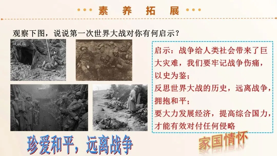 2026年中考历史第一轮复习精品课件:第一次世界大战和战后初期的世界 第10张