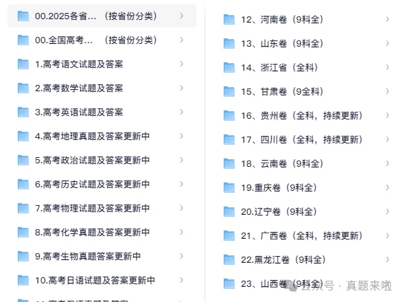 中考真题!2025各省市全科目中考试卷及答案解析含历年真题电子版pdf 第3张