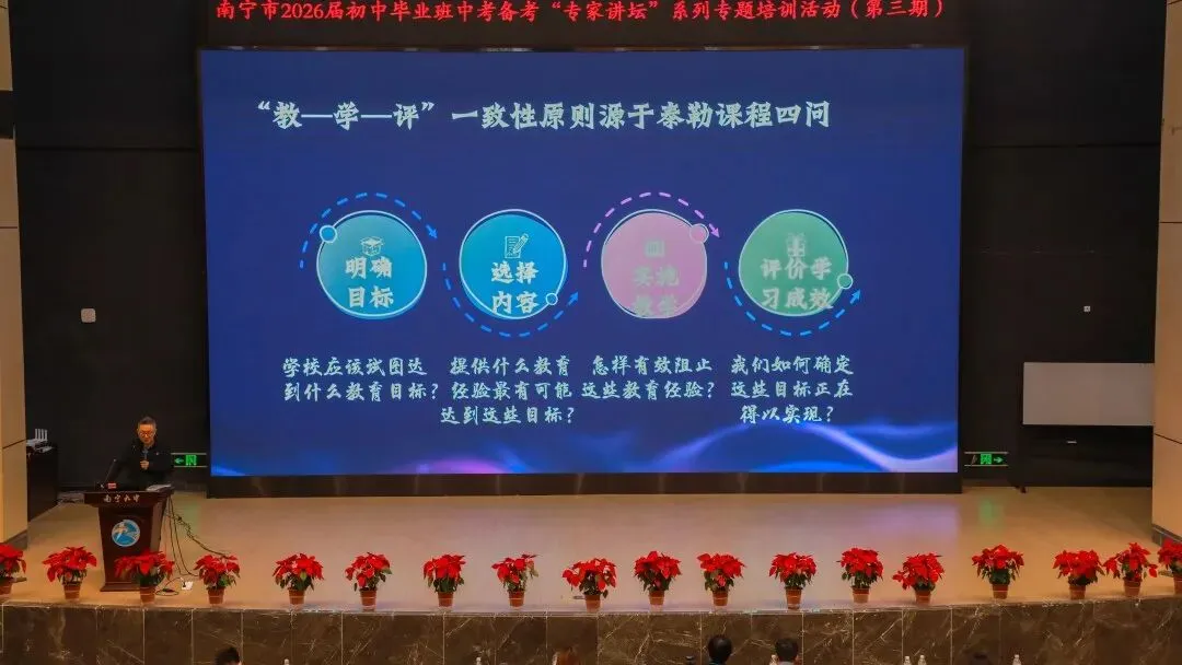教—学—评一体化视角下中考化学备考新思路 ——南宁市2026届初中毕业班备考“专家讲坛”系列专题培训活动(第三期)在我校举行 第17张