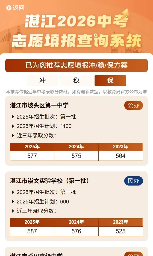 择校不踩坑!2026 湛江中考志愿系统:分数 + 户籍,一键匹配适配学校 第10张