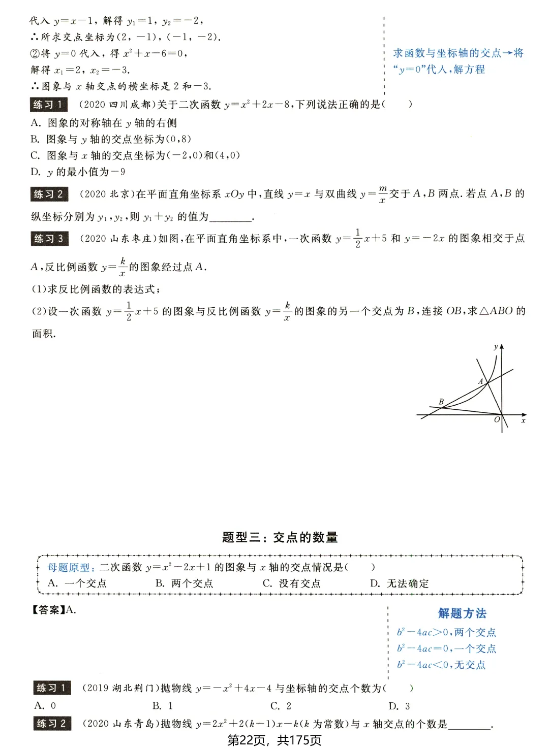 中考数学156种题型——函数篇 第6张