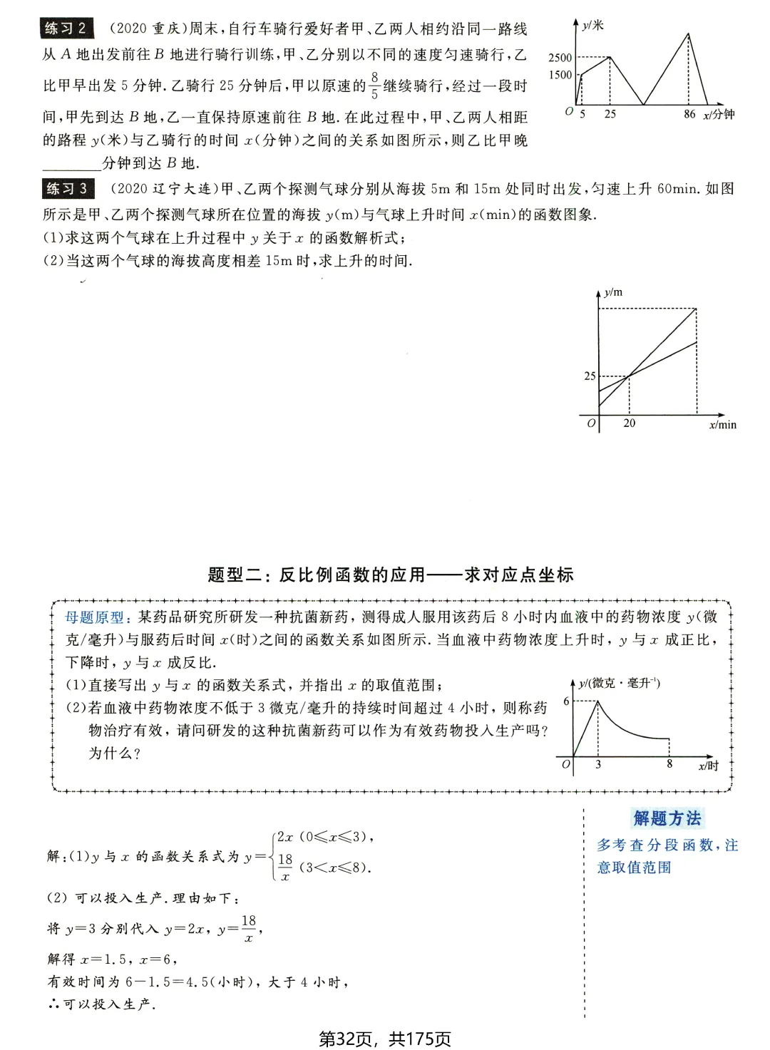 中考数学156种题型——函数篇 第16张