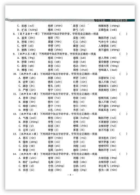 【2026】《初中语文•新中考精准分类觉醒卷》中考(人教版),超全知识点梳理、例题解析! 第9张