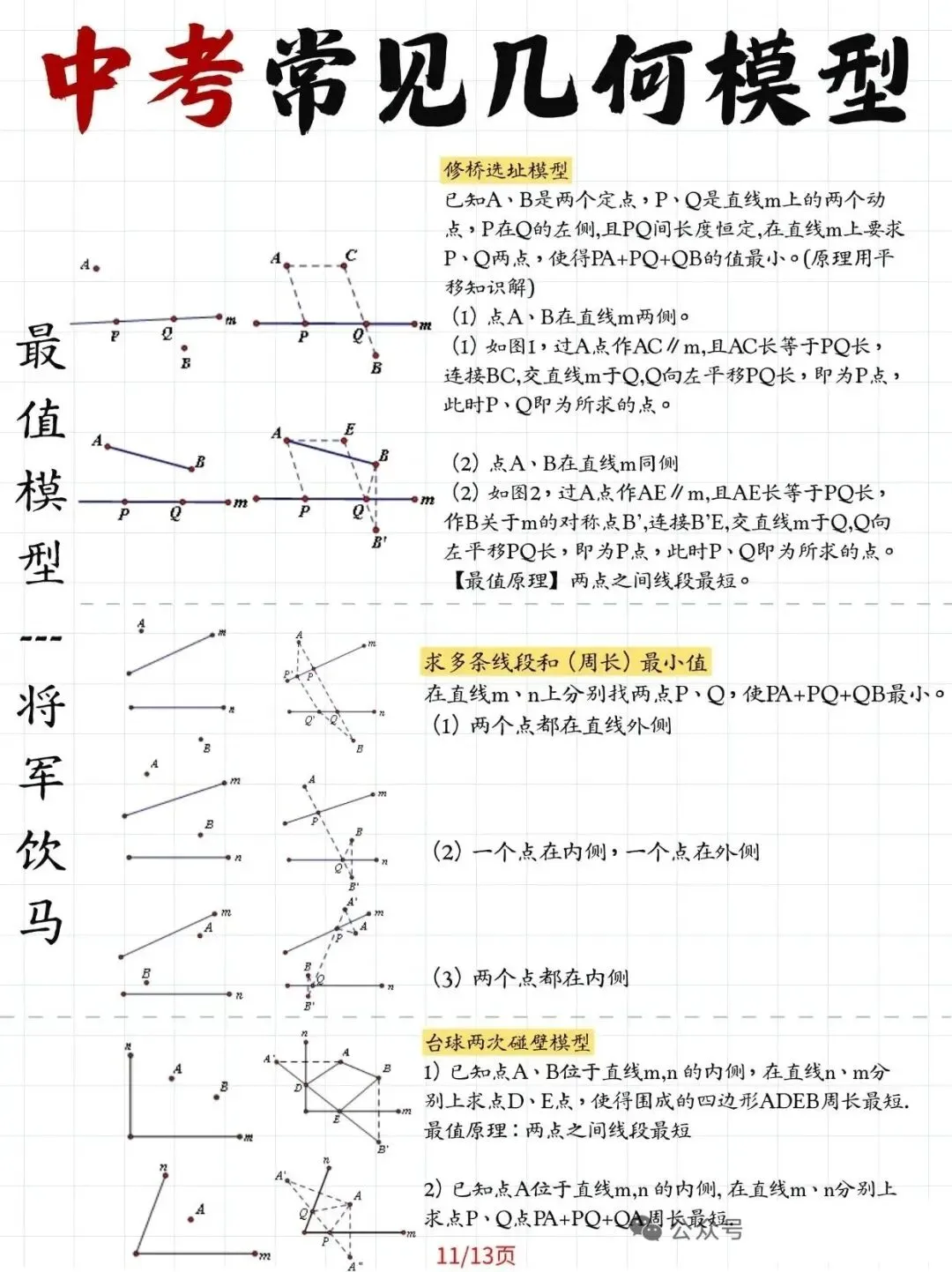 《刷完这13页图,中考几何模型全掌握!》 第11张