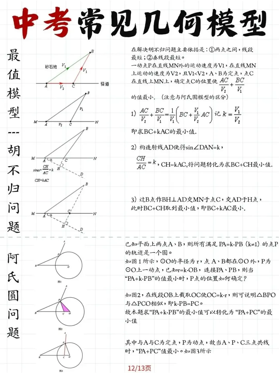 《刷完这13页图,中考几何模型全掌握!》 第12张