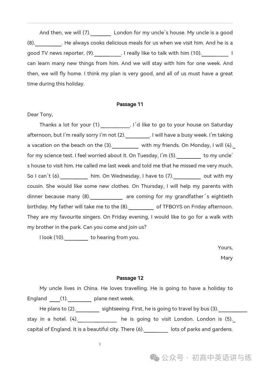 【收藏备用】2026年中考英语复习:短文填空12篇 第6张