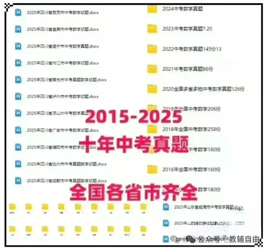 全国各地历年中考真题试卷(含解析,可下载打印) 第2张