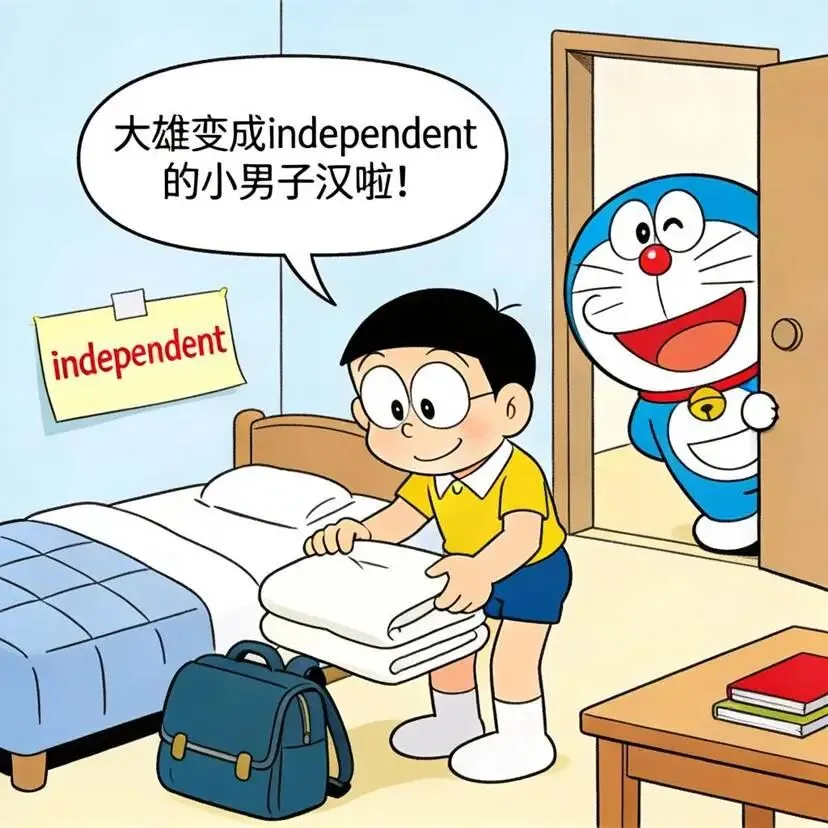 8个中考易考长难词汇,哆啦A梦带你轻松背 第6张