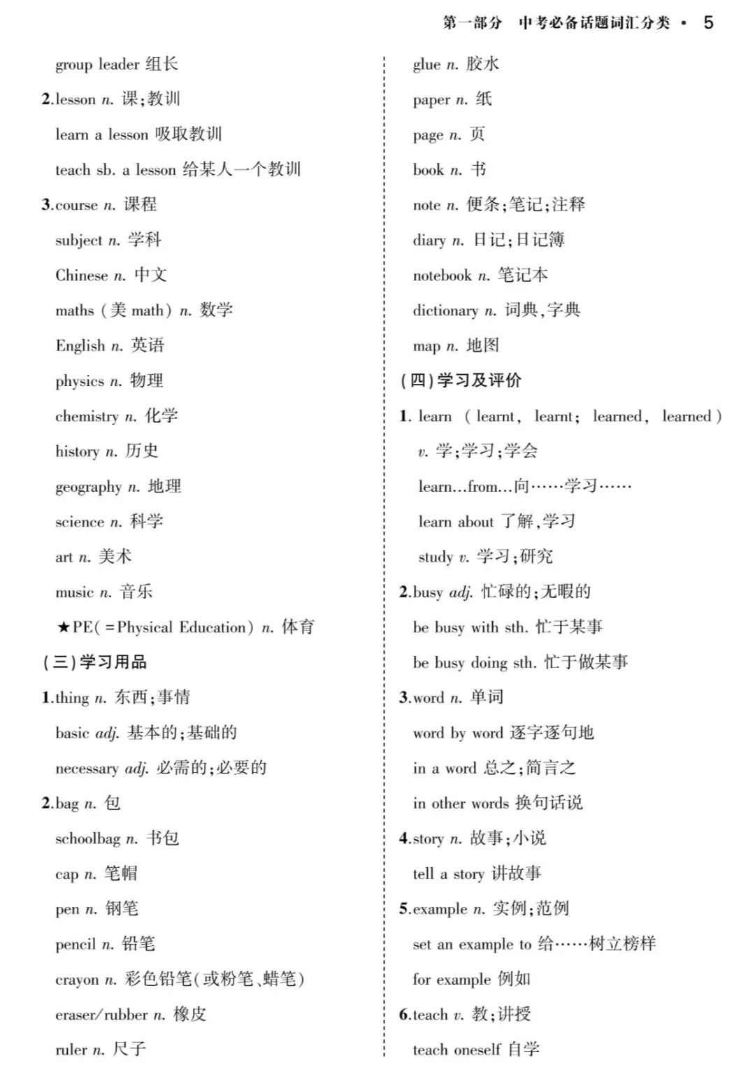 寒假速记!中考英语背诵手册:话题词汇+必背短语+构词法,告别零散记忆! 第7张