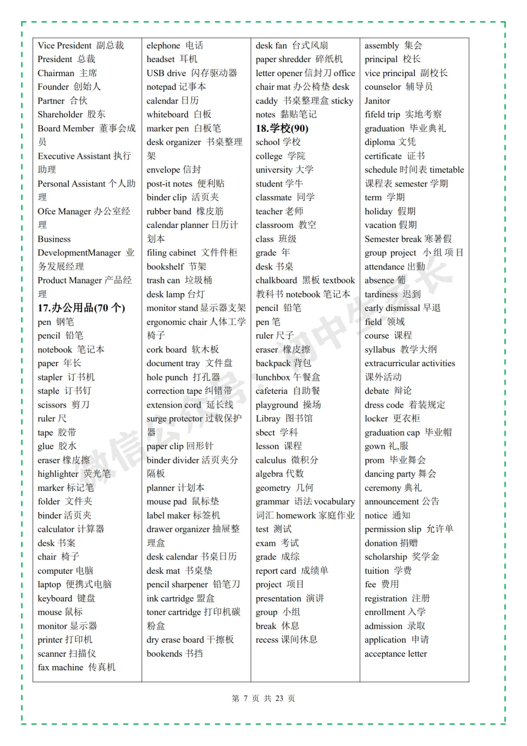 2026年中考英语必考3500个高频词汇,一定要让孩子全部背熟! 第9张 2026年中考英语必考3500个高频词汇,一定要让孩子全部背熟! 第9张