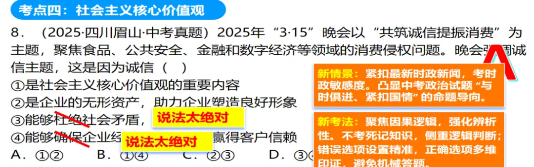 2026年中考道德与法治主题复习|主题二中华优秀传统文化教育专题《守望精神家园》复习课件+专练 第23张