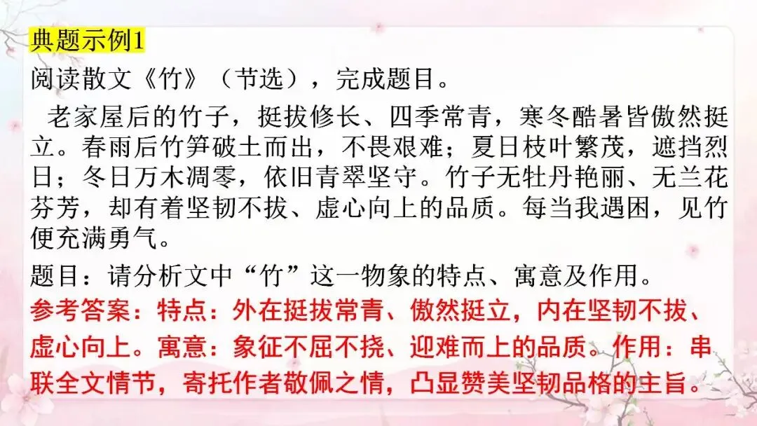 2026年中考语文专题复习讲义散文阅读精讲 第16张