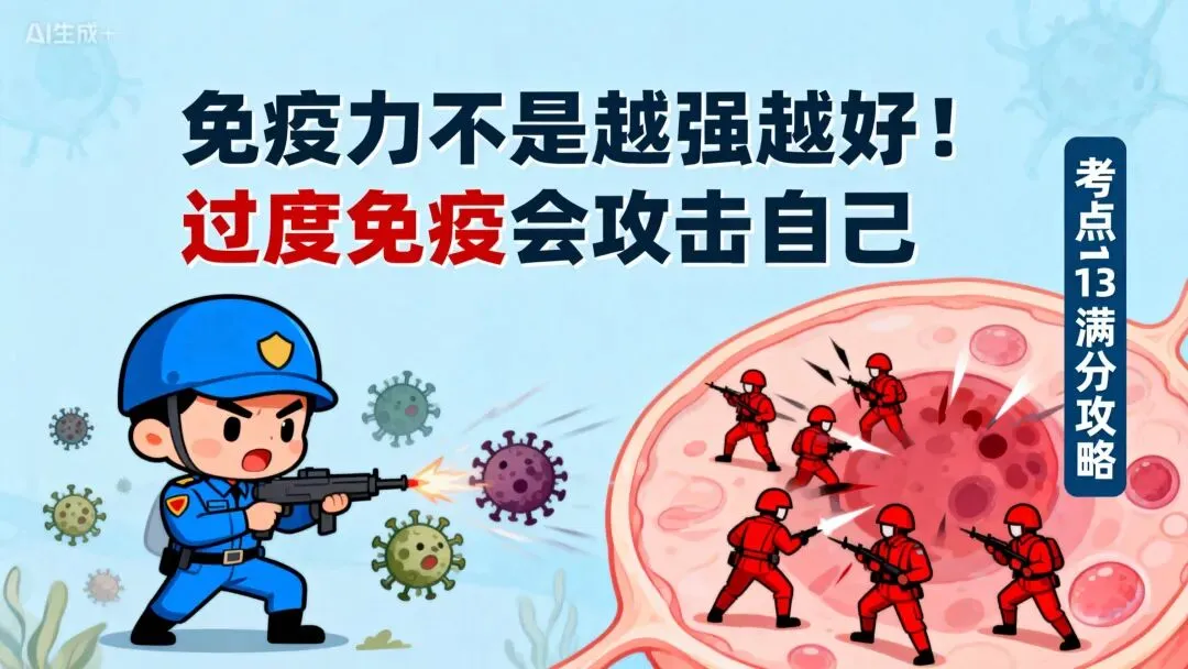 2026沧州中考生物新增考点|免疫力不是越强越好!3大易错点避坑指南 第1张