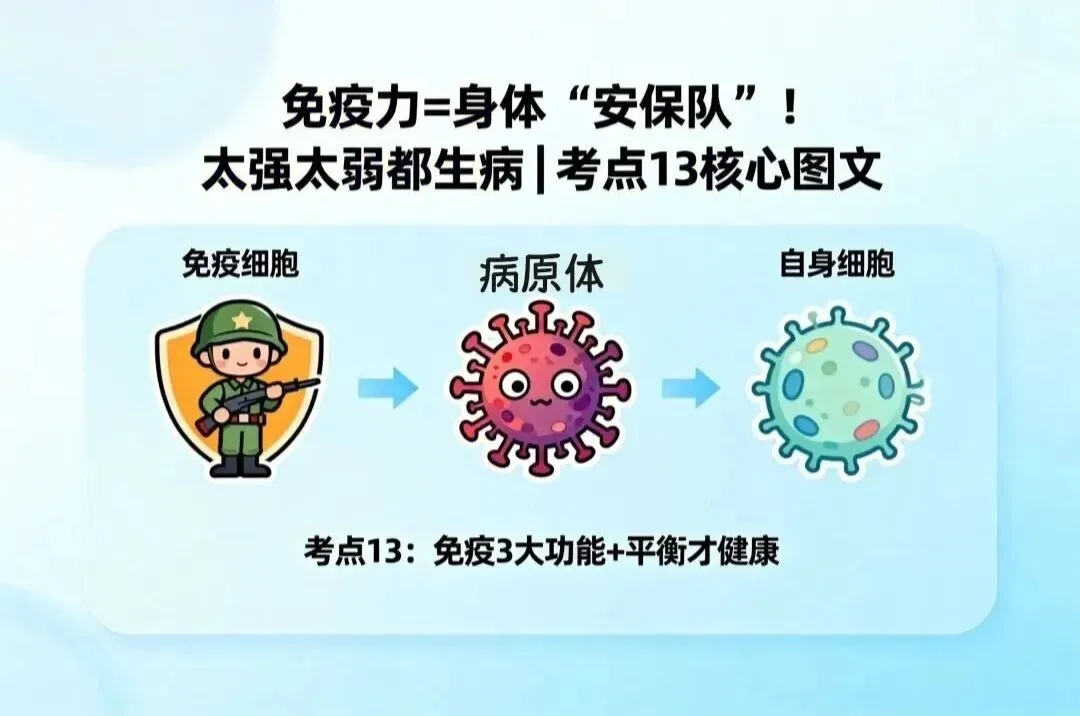 2026沧州中考生物新增考点|免疫力不是越强越好!3大易错点避坑指南 第2张